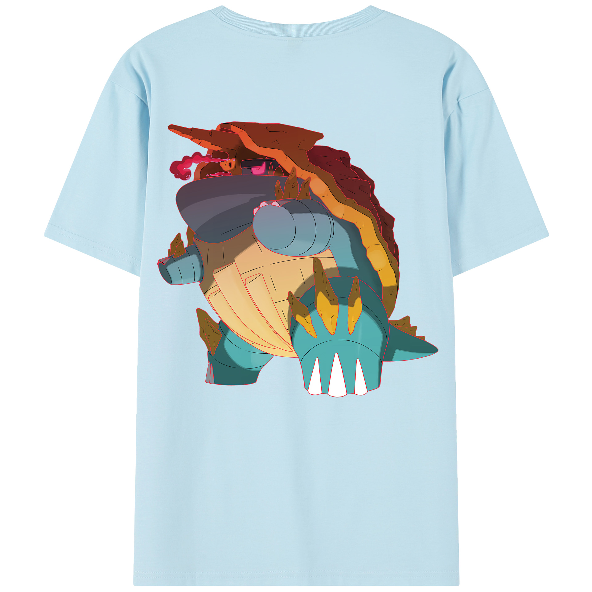 （画像用） ポケットモンスター Pokémon 綿100％半袖Tシャツ（背面プリント）